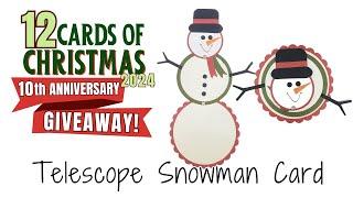 12 Cards of Christmas 2024 - Telescope Snowman Card