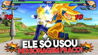 ENFRENTEI O MELHOR JOGADOR DE TENKAICHI 3 DO BRASIL, ELE SÓ USOU PERSONAGEM FRACO