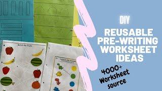 How to make reusable worksheets for kids + Free 4000+ online Worksheet source