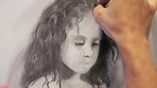 Drawing a Charcoal Portrait