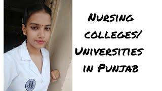 Nursing colleges/Universities in Punjab//Bsc nursing