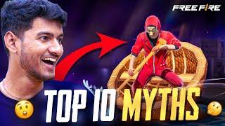 Top 10 Mythbusters in FREEFIRE Battleground | FREEFIRE Myths #281