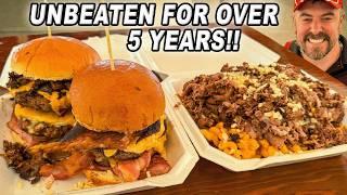 Shakey’s 120oz Gut Busting BBQ Burgers Challenge Has Been Undefeated for 5 Years!!