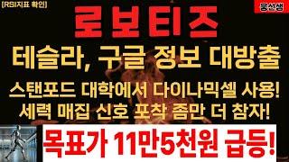 로보티즈 테슬라 구글정보 대방출!  []로보티즈 목표가 [] 로보티즈 주가대응 [] RSI지표 확인! [] 로보티즈 주가전망 []웅쌤 [] 로보티즈