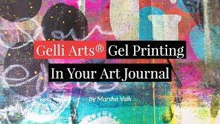How to use Gelli Arts® Gel Printing Plates to Print In Your Art Journal
