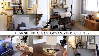 DESK ORGANIZATION | CLEAN | DECLUTTER | ORGANIZE