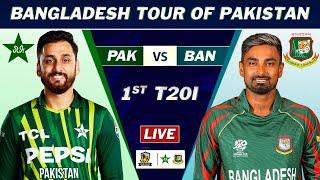 PAKISTAN vs BANGLADESH 1st T20 MATCH LIVE | PAK vs BAN  LIVE MATCH COMMENTARY