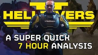 Helldivers 2: A Super Quick (7 Hour) Analysis