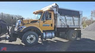 2015 International 7600 Dump Truck with Plow, BID NOW