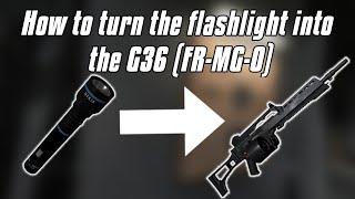 How to turn a flashlight into the G36 (FR-MG-0) in SCP-914 | SCP-SL