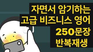 자면서 암기가 되는 초고급 비즈니스 영어 250문장 반복재생/ AI 음성 반복학습 / 어려운 관용어 및 원어민만 아는 고급 표현 / WOONGS BUSINESS! REAL!