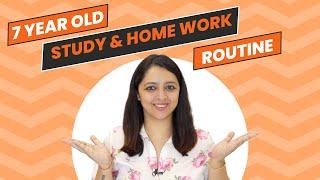 My 7 year old Son's home work & study routine | How I manage his study routine