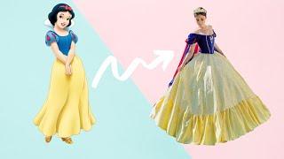 I Made Snow White's Dress as a Ballgown | Disney Princess Dress Making