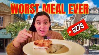 MONSIEUR PAUL: WORST RESTAURANT AT DISNEY WORLD COSTS $275