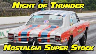 Nostalgia Super Stock Shootout Night of Thunder National Trail Raceway