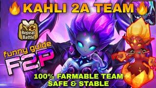 F2P KAHLI 2A 100% FARMABLE TEAM SUMMONERS WAR