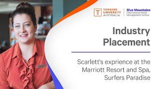 Scarlett's Industry Placement at Marriott Resort and Spa, Surfers Paradise