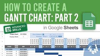 Create a Gantt Chart in Google Sheets - Part 2: Work Days