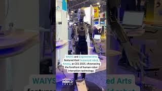 Ameca, the humanoid robot, has facial expressions and advanced communication skills. #CES #ces2025