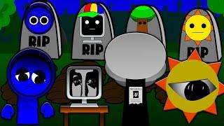 INCREDIBOX SPRUNKI R.I.P SAD STORY! JEVIN MR SUN MR TREE MR FUN COMPUTER Cartoon Animation