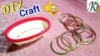 OMG!!! DIY old bangles craft idea/reuse old bangles | DIY home decor/ room decor | Handmade craft