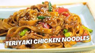 Easy Dinner in 25 Minutes! TERIYAKI CHICKEN UDON NOODLES. Recipe by Always Yummy!