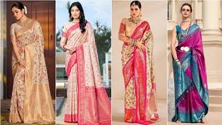 latest designer silk saree | banarasi silk saree | silk saree collection 2024