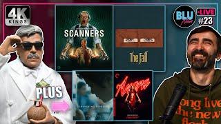 SCANNERS 4K, THE FALL 4K, TIME COP 4K, Plus CRITERION 4K, SCREAM FACTORY 4K, RIP DAVID LYNCH & MORE!