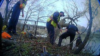 Officers, firefighters and Good Samaritan rescue man from the East Fork Trinity River