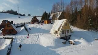 Rajska Zagroda Bieszczady - Zima z lotu ptaka