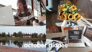 OCTOBER diaries ️ introvert problems, reading updates, writing goals & an Ikea trip