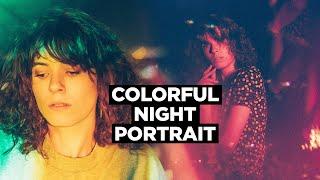 Make Colorful PORTRAITS at NIGHT [Behind the Scenes]