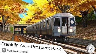 OpenBVE - FRANKLIN AV. to PROSPECT PARK (New York City Subway (S) Line)