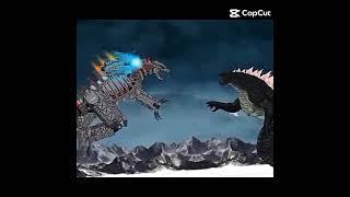 Evolved Godzilla vs MegaGodzilla  #edits #godzilla #monsterverse #edit #shorts