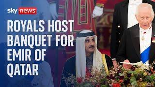 King and Queen host banquet for Emir of Qatar