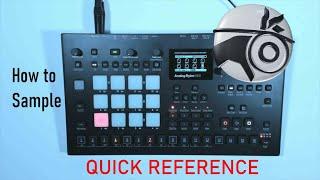 Elektron Analog Rytm MK2 | Sampling | Quick Guide | User Friendly