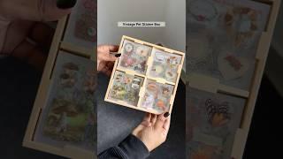 Aesthetic Vintage 100 Pcs Sticker Box #sticker #journaling #aesthetic #kawaii #decoration