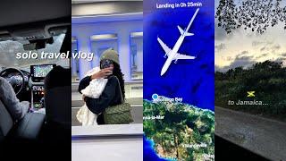 TRAVEL DAY VLOG ︎ solo traveling to jamaica, early flight + airport vlog || Gabriel’s diary