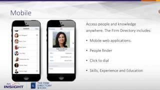 ILTA Product Briefing   Aug 2015   The Firm Directory + BA Insight HD