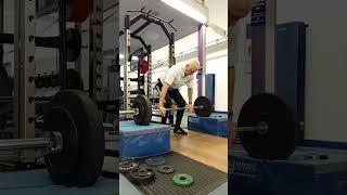 1 power clean 65 kg from blocks 10 Jan 2025 #mastersweightlifting #weightliftingmotivation