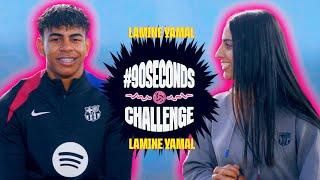  LAMINE YAMAL FACES THE 90 SECONDS CHALLENGE | FC BARCELONA 