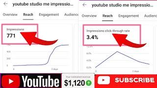 youtube studio me impression ka kya matlab hota he‎@Shivam_tech_ai-m6t