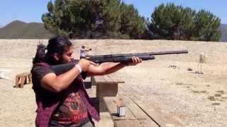 Hellbag Darrell Shoots 12 Gauge Shot Gun