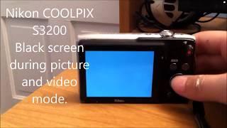 Nikon COOLPIX S3200 Black Screen Problem