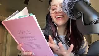 ASMR | clicky whispered book reading (crystals, mouth sounds, & more!)