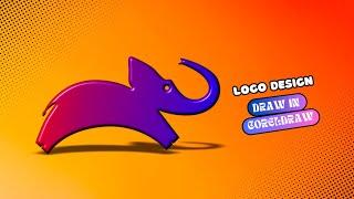 How to Create an Elephant Logo Design  in CorelDRAW | Drawing
