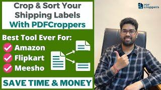 How to Crop Shipping Labels? Save Lots of Time & Money | Amazon / Flipkart / Meesho Label Crop