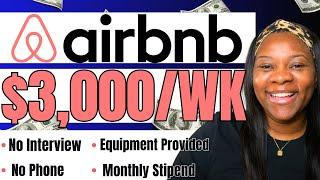 Airbnb Payin $75 an HOUR!! | No Interview No Phone Remote Work From Home Jobs 2025