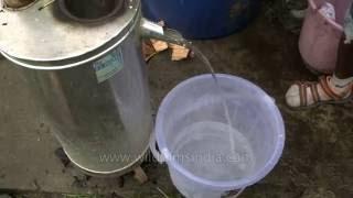 Instant water heater using pine wood : Himalayan appropriate technology