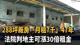 288坪廠房「月租7千」47年 法院判地主可漲30倍租金－民視台語新聞